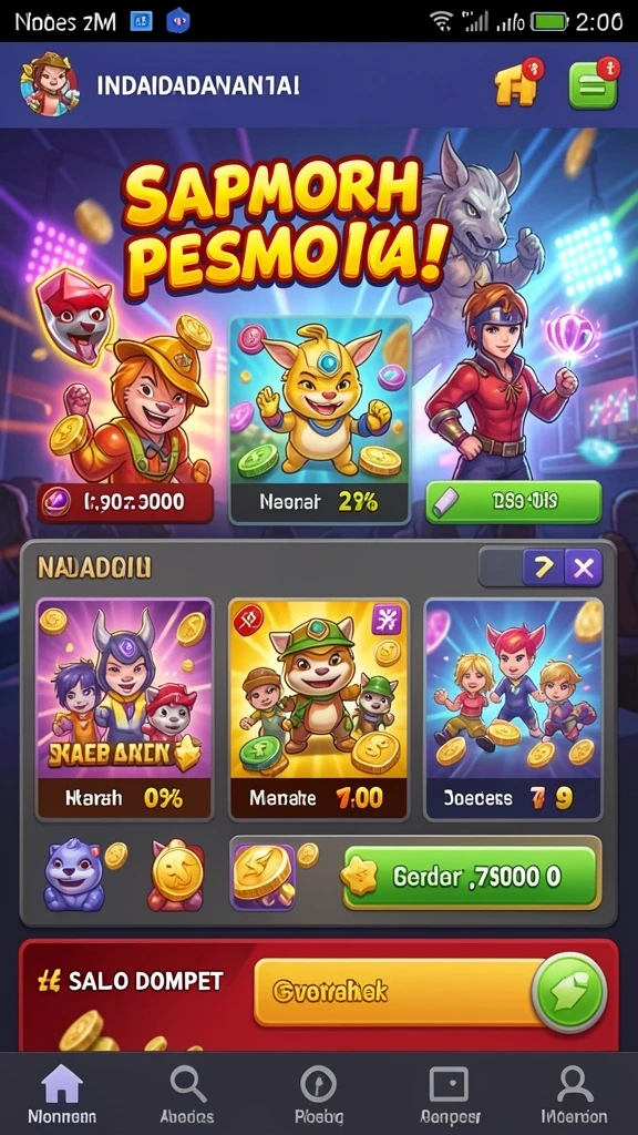 ceria33 - Screenshot menunjukkan karakter yang dapat disesuaikan dengan berbagai pilihan.