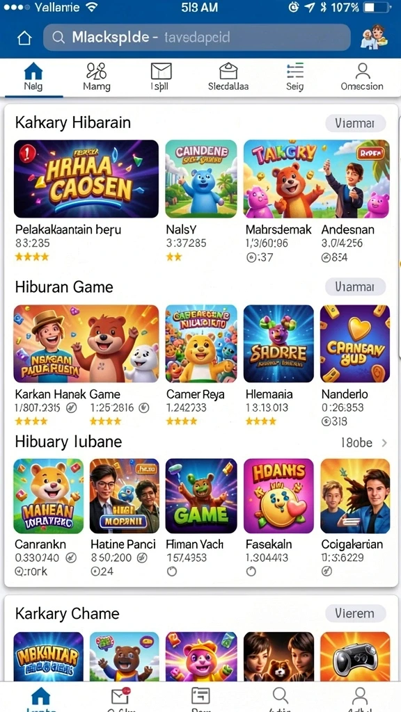 rsngame - Tampilan menarik dan antarmuka yang mudah digunakan.
